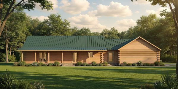 Mountain State Log Homes-Log Ranch Style