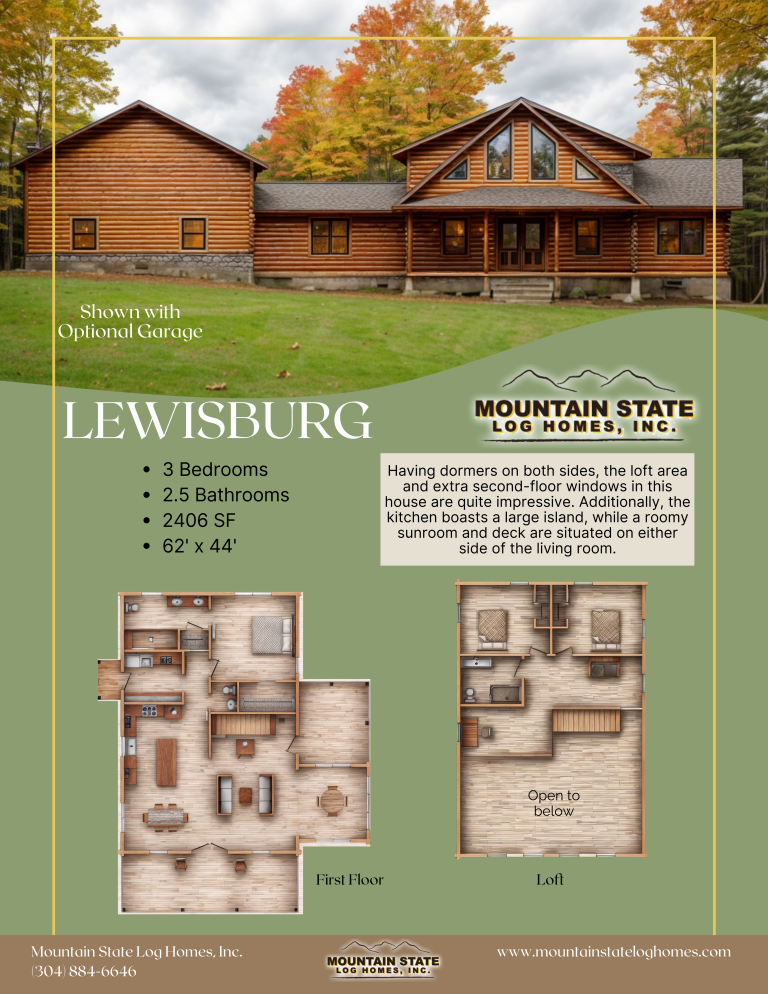 Lewisburg Mountain State Log Homes