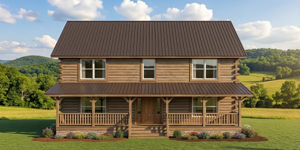 Mountain State Log Homes-Log Two-Story