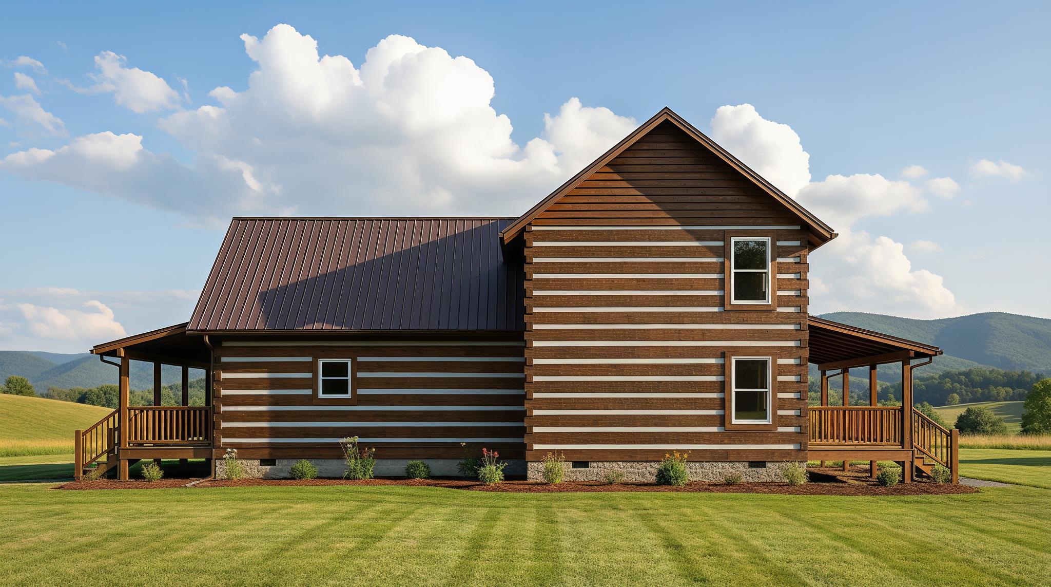 Mountain State Log Homes-Log Two-Story