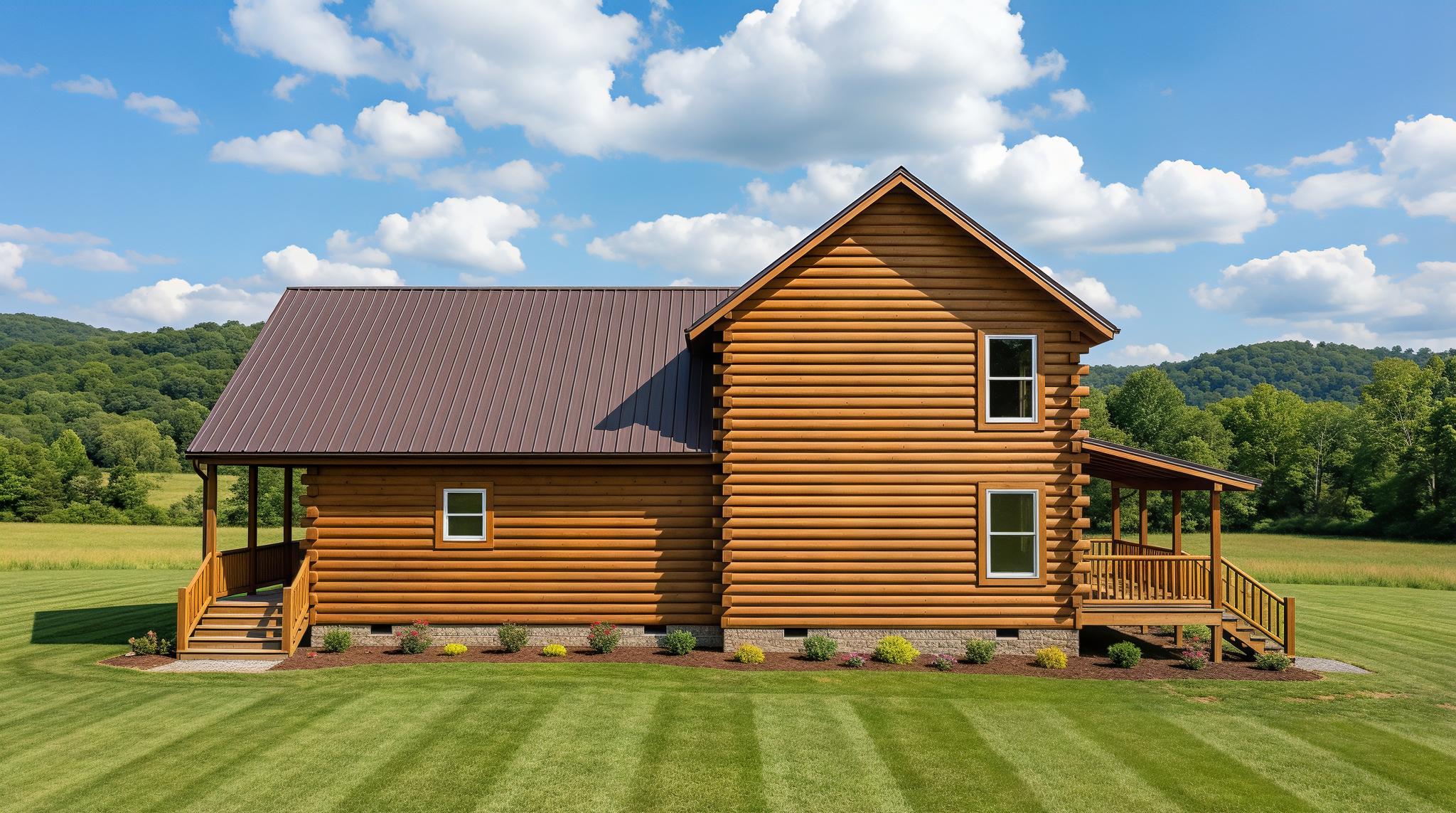 Mountain State Log Homes-Log Two-Story
