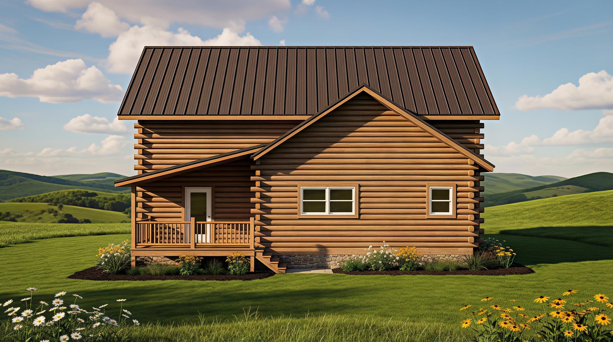 Mountain State Log Homes-Log Two-Story