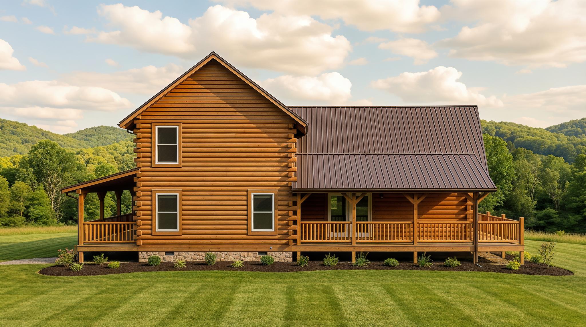 Mountain State Log Homes-Log Two-Story