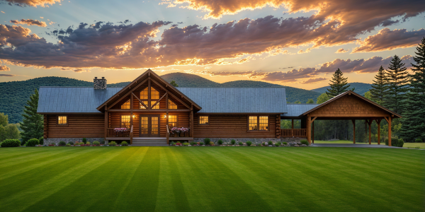 Mountain State Log Homes - ranch log home