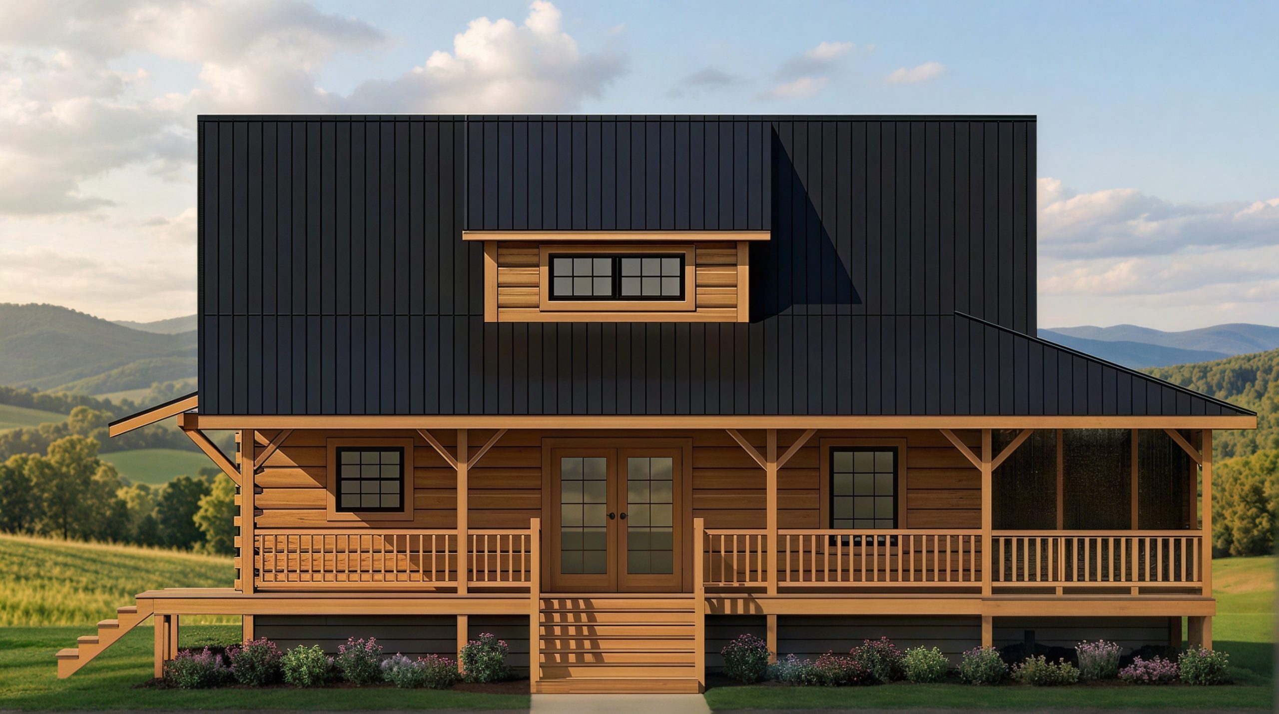 Mountain State Log Homes-Loft/Two-Story