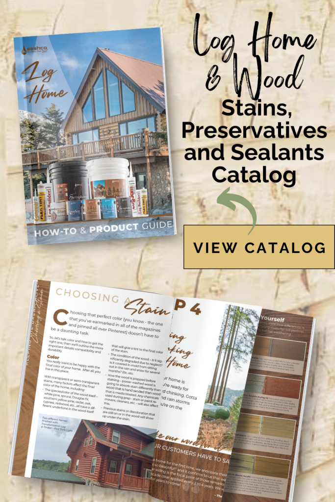 Log Home Wood Stains, Sealants and Preservatives