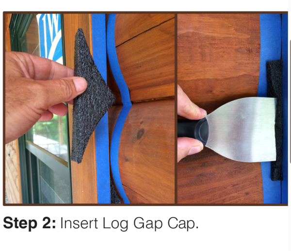 Log Sealant Gap Cap