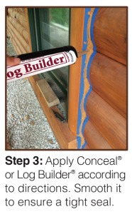 Log Sealant Gap Cap